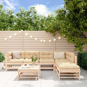 7-piece Solid Pine Lounge Set