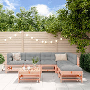 7-piece Douglas Fir Solid Wood Lounge Set
