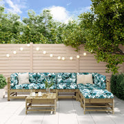 7-piece impregnated pine lounge set