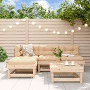 Loungeset massief grenenhout 5-delig