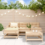 Loungeset 5-delig massief grenenhout
