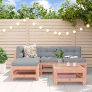 Loungeset 5-delig massief douglashout