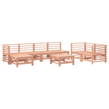 -Delige Loungeset Massief Douglashout Natuurlijk douglashout