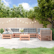 Loungeset massief douglashout 8-delig