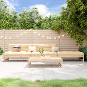 Loungeset 4-delig massief grenenhout