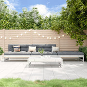 Loungeset massief grenenhout 4-delig wit