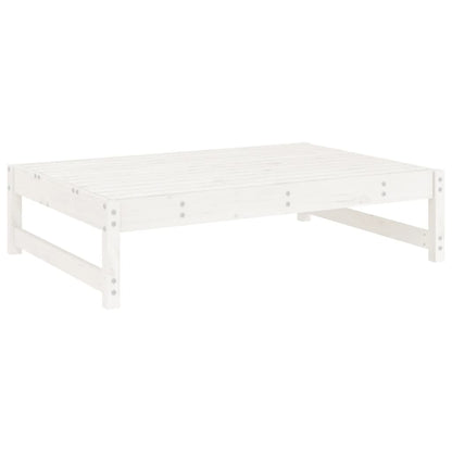5-delige Loungeset massief grenenhout wit Wit