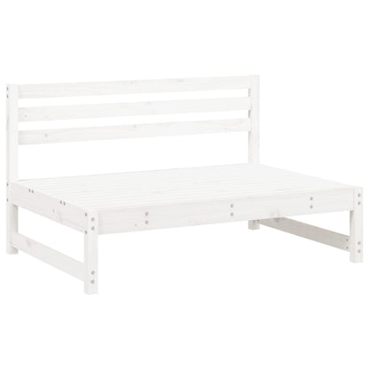 -Delige Loungeset Massief Grenenhout Wit