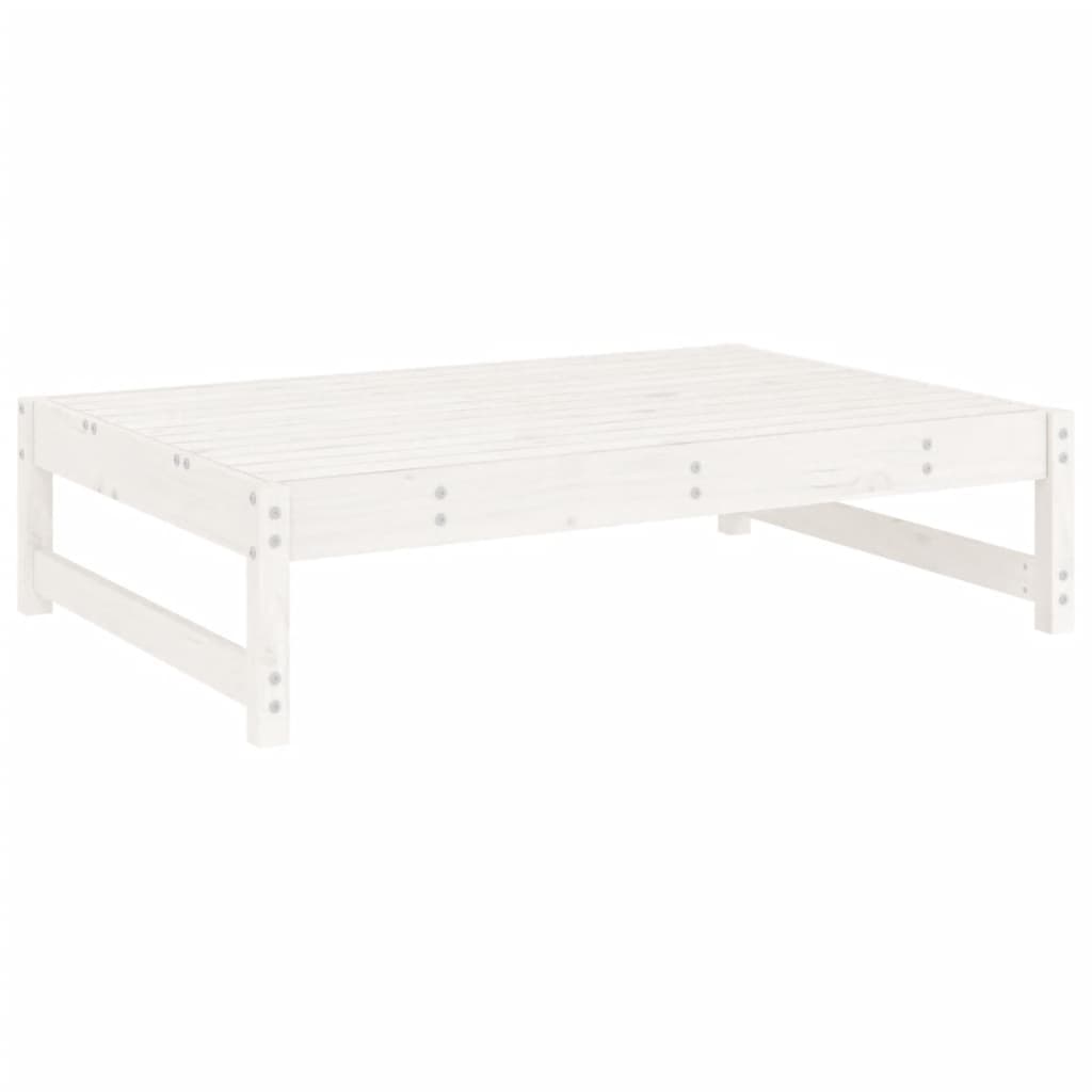 -Delige Loungeset Massief Grenenhout Wit