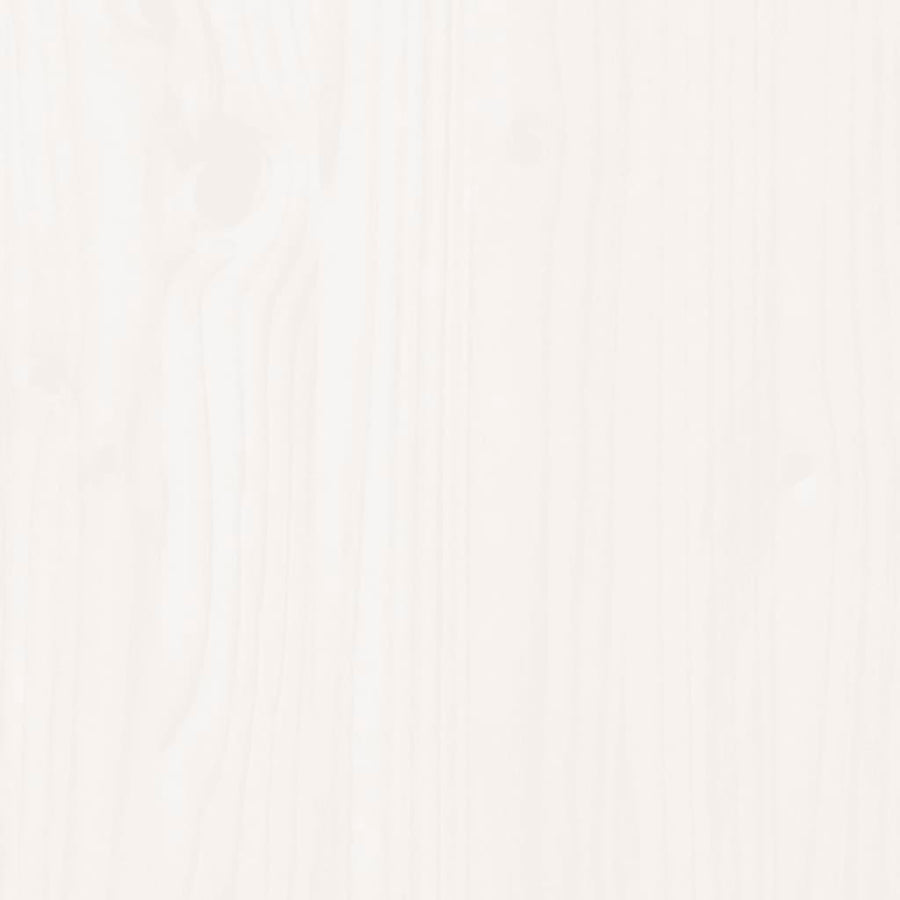-Delige Loungeset Massief Grenenhout Wit