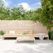 Loungeset 4-delig massief grenenhout