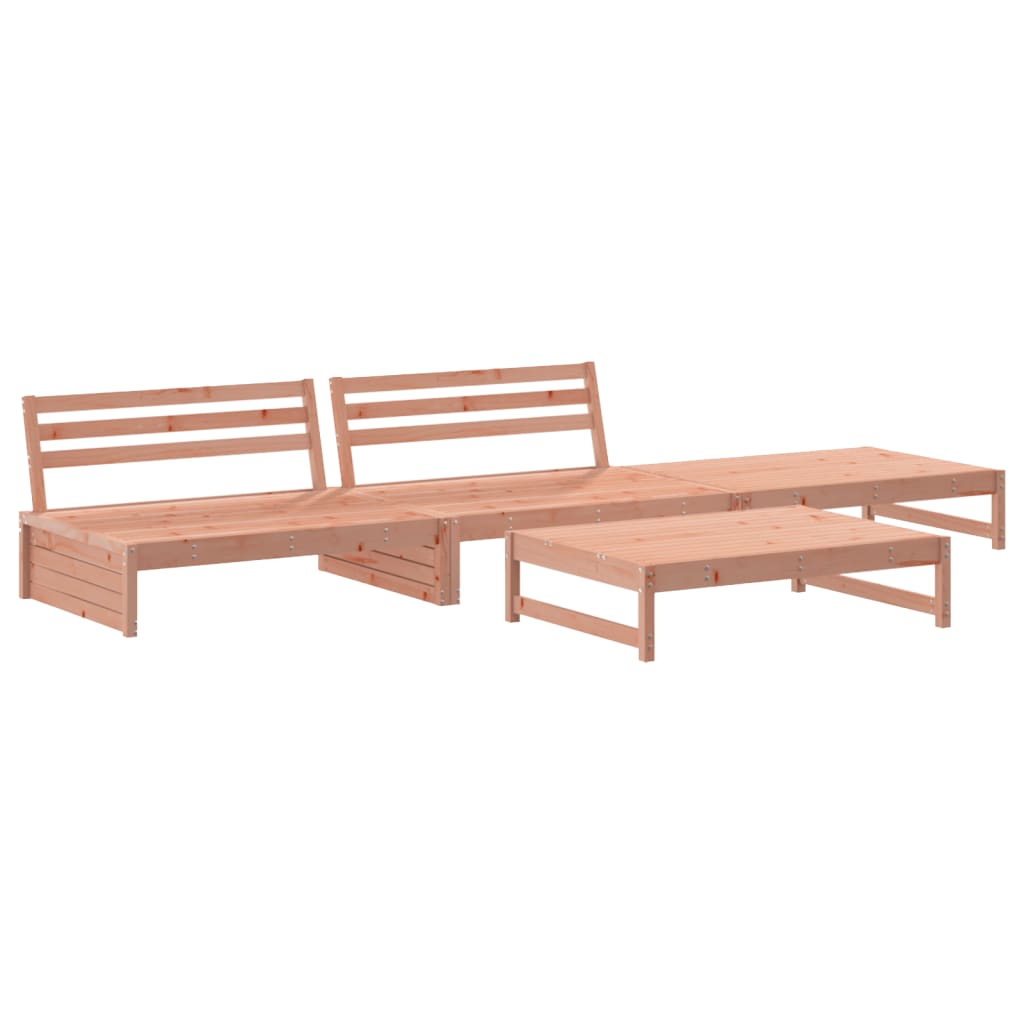 -Delige Loungeset Massief Douglashout Natuurlijk douglashout