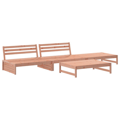 -Delige Loungeset Massief Douglashout Natuurlijk douglashout