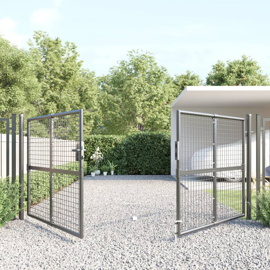 Poort Draadgaas 300X175 Cm Staal Antracietkleurig