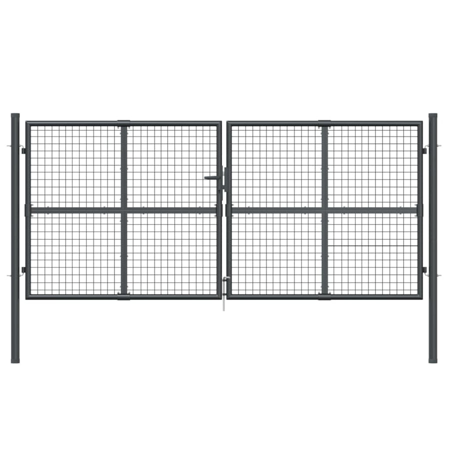 Poort Draadgaas 300X175 Cm Staal Antracietkleurig