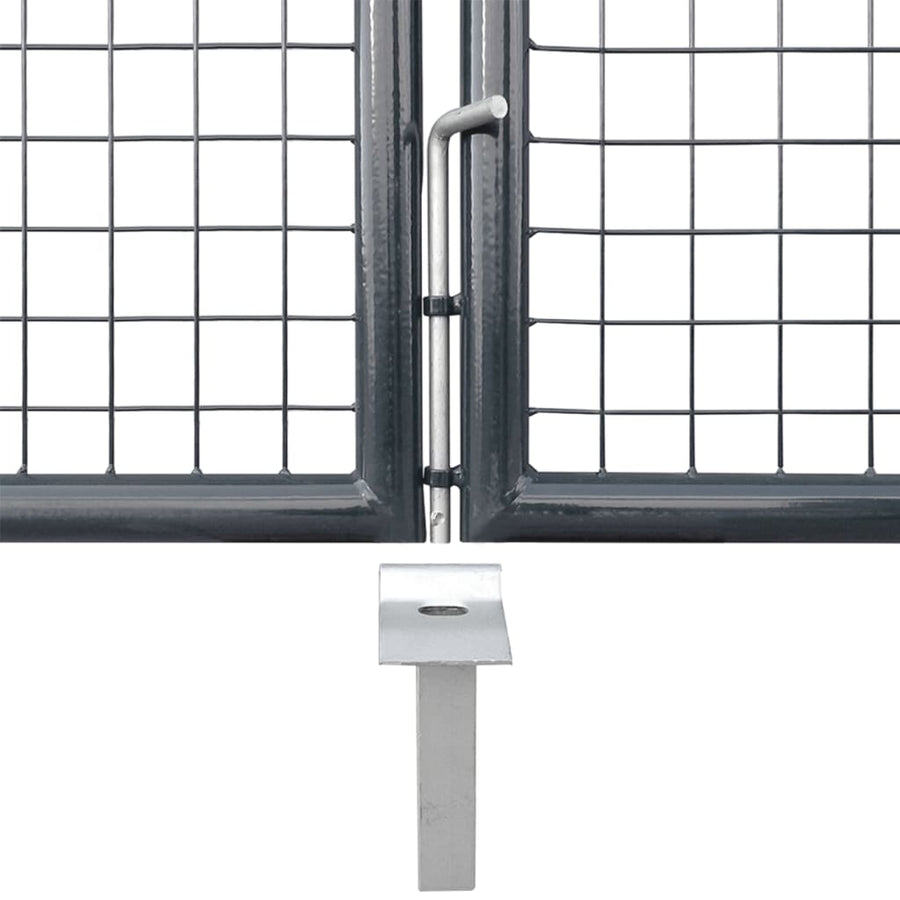 Poort Draadgaas 300X175 Cm Staal Antracietkleurig