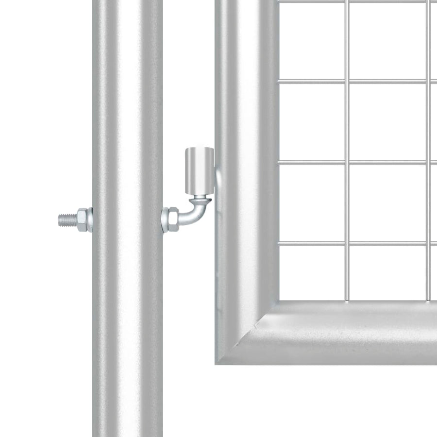 Poort Draadgaas 300X175 Cm Staal Kleurig Zilver