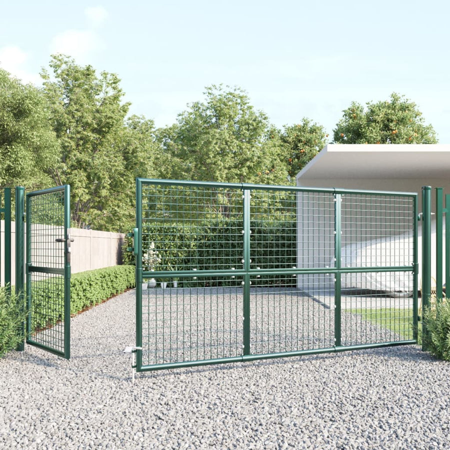 Tuinpoort Gaas En Gegalvaniseerd Staal 350 x 175 cm