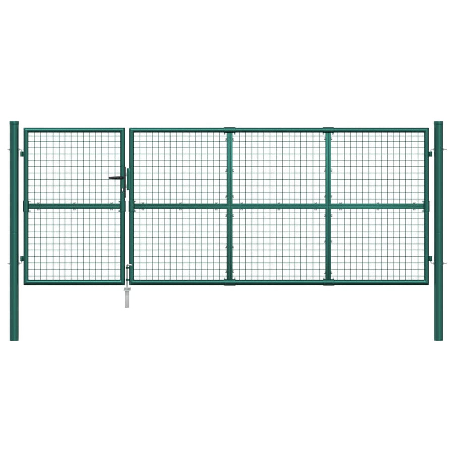 Tuinpoort Gaas En Gegalvaniseerd Staal 350 x 175 cm