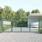 Tuinpoort Gaas En Gegalvaniseerd Staal 350 x 175 cm Groen