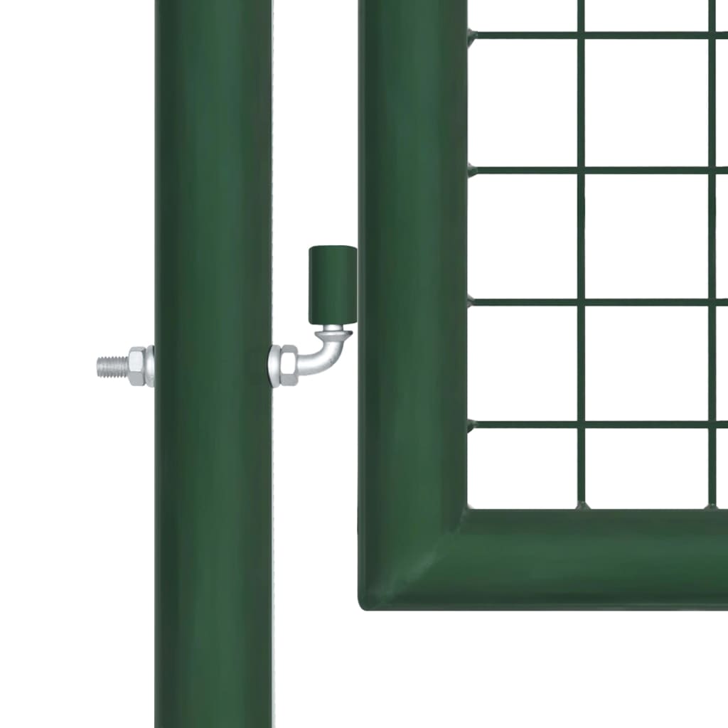 Tuinpoort Gaas En Gegalvaniseerd Staal 500 x 175 cm Groen