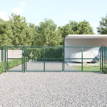 Tuinpoort Gaas En Gegalvaniseerd Staal 500 x 175 cm Groen