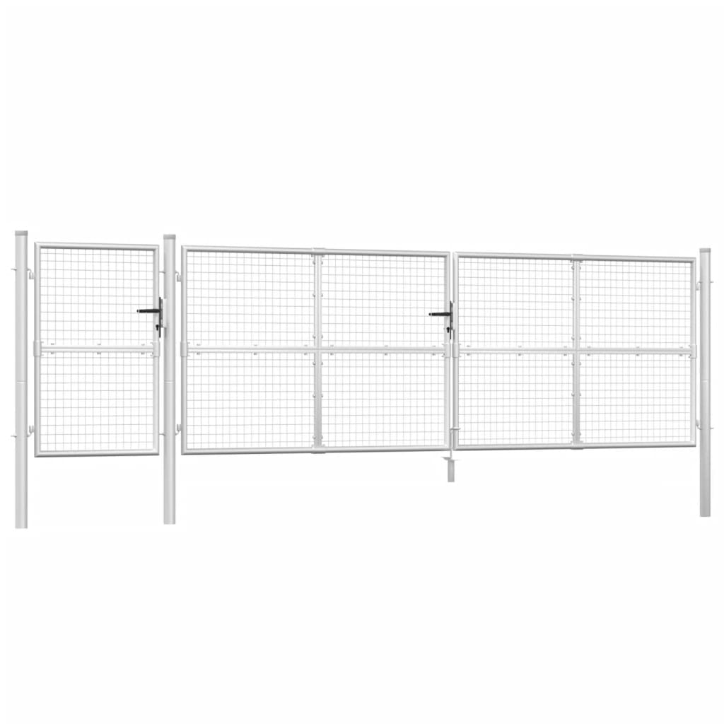 Tuinhek Van Gaas Zilverkleurig 500X125 Cm Gegalvaniseerd Staal