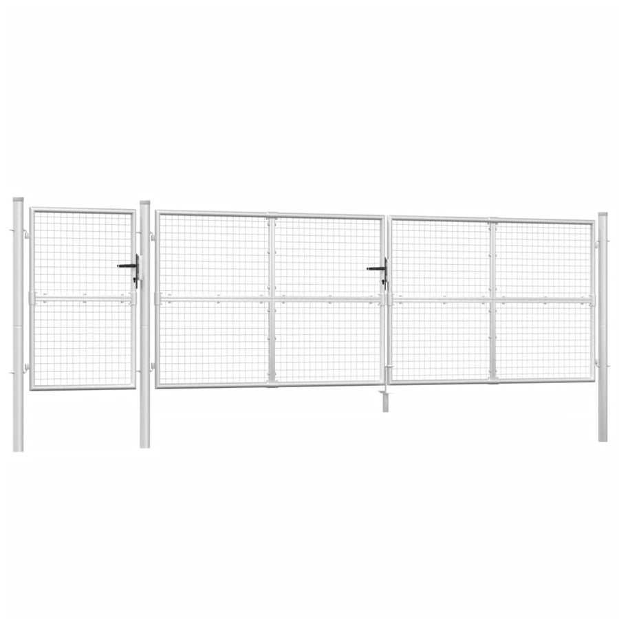Tuinhek Van Gaas Zilverkleurig 500X125 Cm Gegalvaniseerd Staal