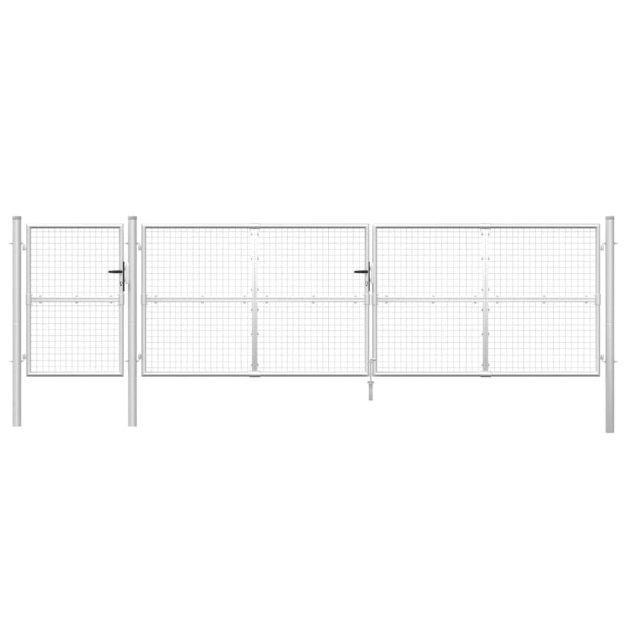 Tuinhek Van Gaas Zilverkleurig 500X125 Cm Gegalvaniseerd Staal