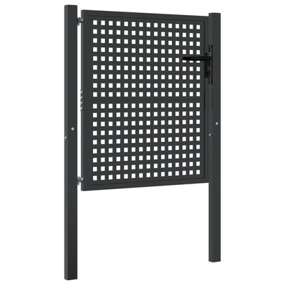 Tuinpoort Antraciet Staal 100 x 100 cm
