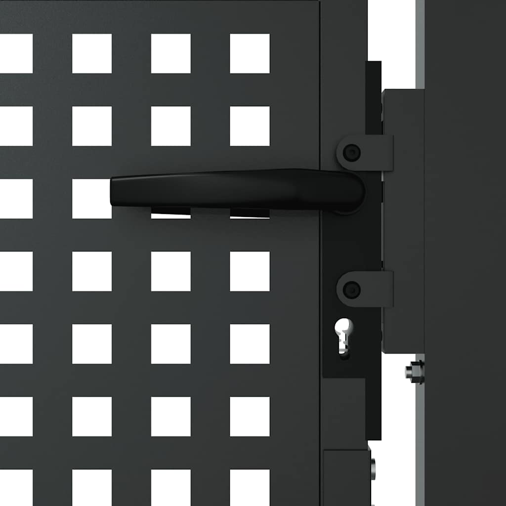 Tuinpoort Antraciet Staal 100 x 100 cm