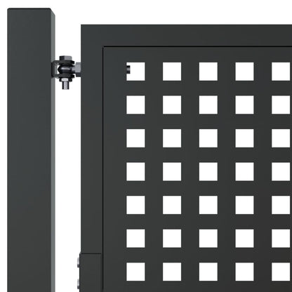 Tuinpoort Antraciet Staal 100 x 100 cm