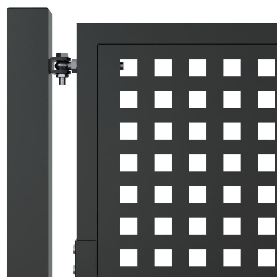 Tuinpoort Antraciet Staal 100 x 100 cm