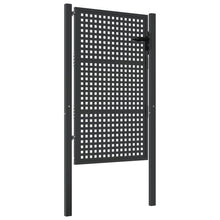Tuinpoort Antraciet 105X150 Cm Staal 105 x 200 cm
