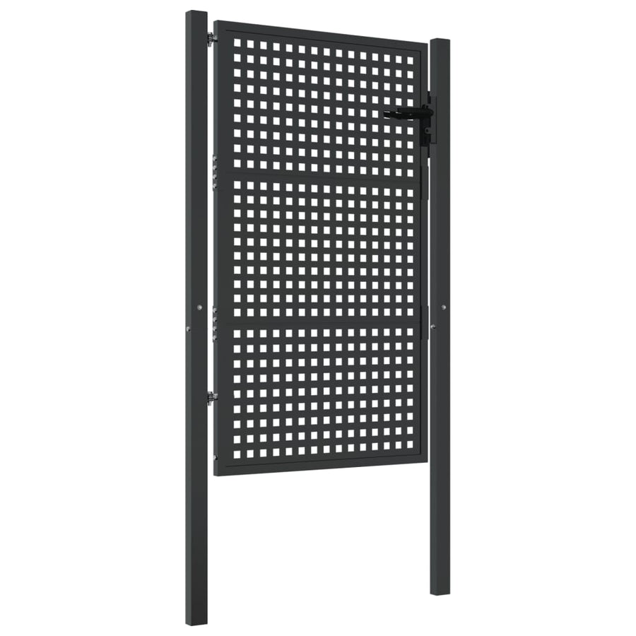 Tuinpoort Antraciet 105X150 Cm Staal 105 x 200 cm