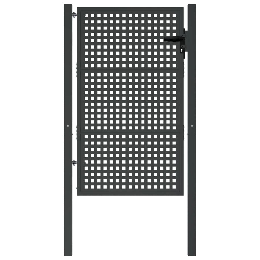 Tuinpoort Antraciet 105X150 Cm Staal 105 x 200 cm