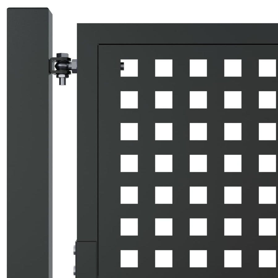 Tuinpoort Antraciet 105X150 Cm Staal 105 x 200 cm