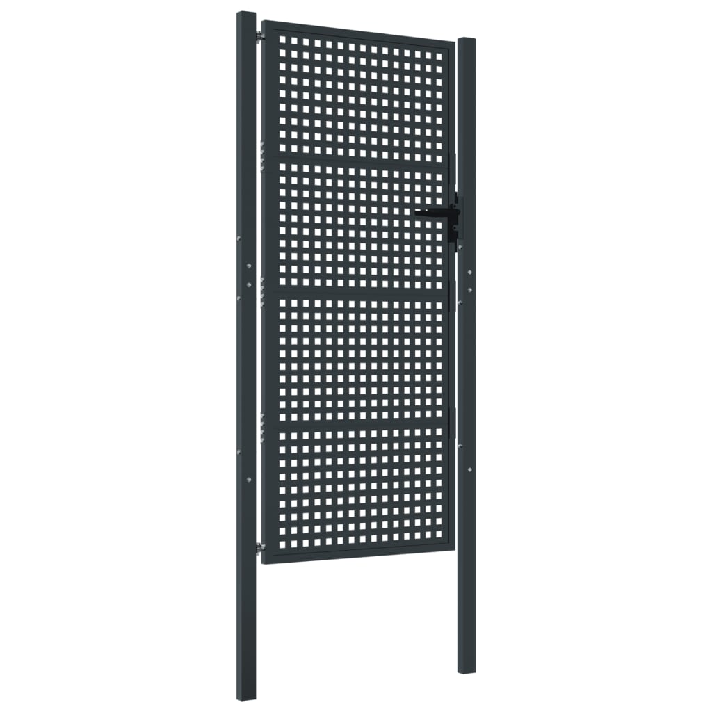 Tuinpoort Antraciet 105X175 Cm Staal 105 x 225 cm