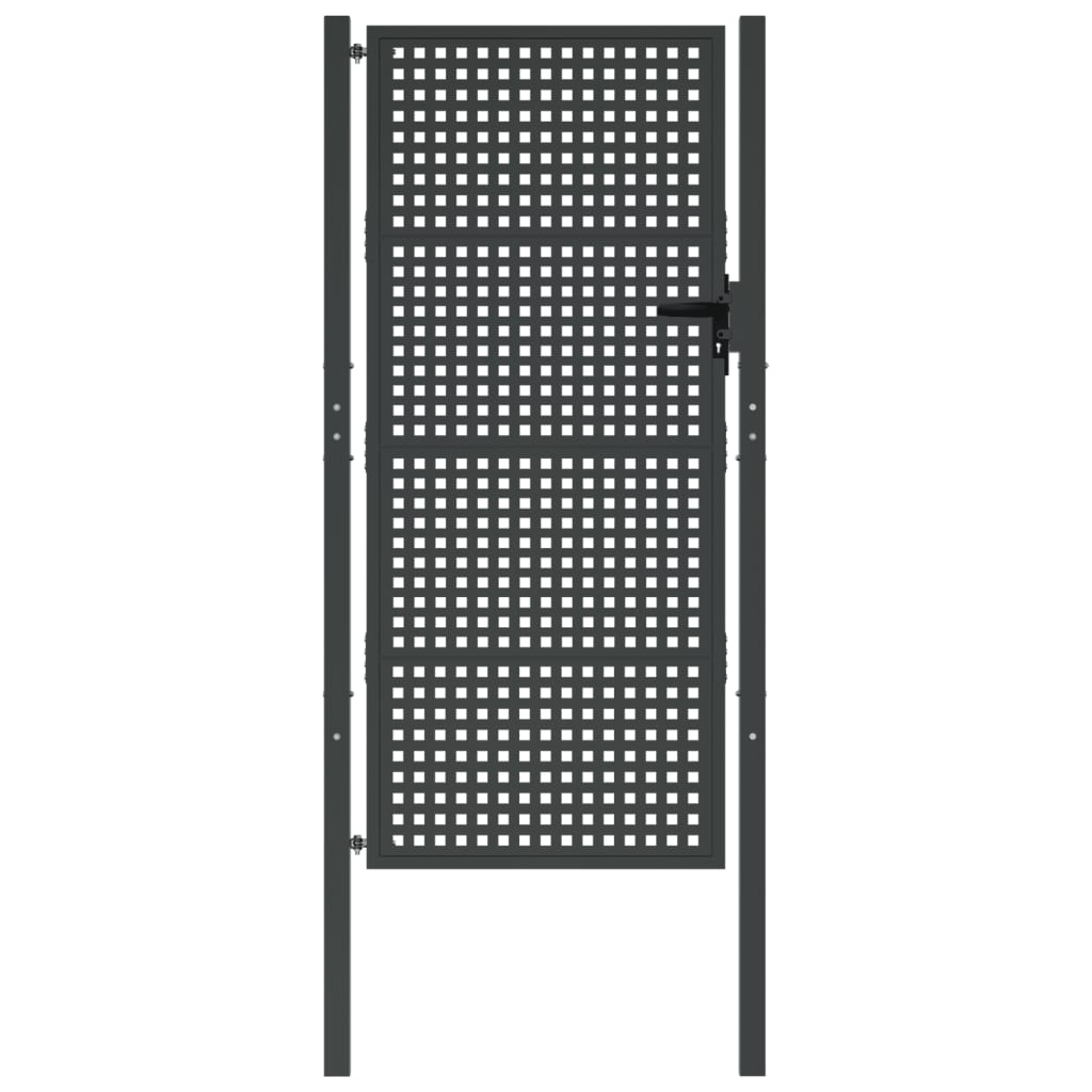 Tuinpoort Antraciet 105X175 Cm Staal 105 x 225 cm