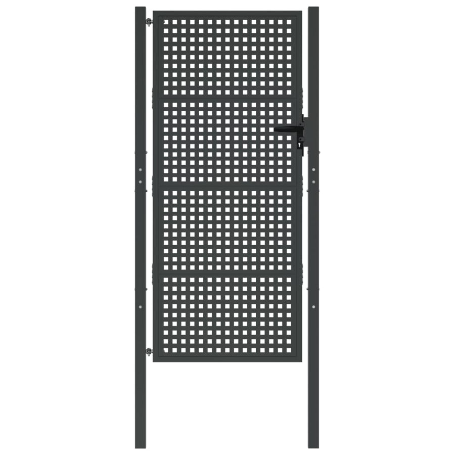 Tuinpoort Antraciet 105X175 Cm Staal 105 x 225 cm