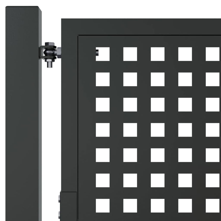 Tuinpoort Antraciet 105X175 Cm Staal 105 x 225 cm