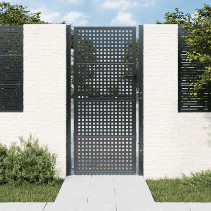Tuinpoort Antraciet 105X175 Cm Staal 105 x 225 cm