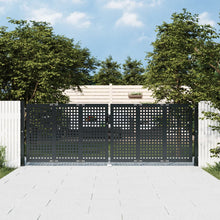Tuinpoort Antraciet Staal 300 x 75 cm
