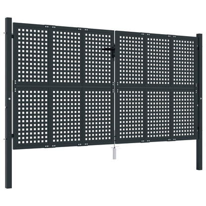 Poort 300X125 Cm Staal Antracietkleurig 300 x 175 cm
