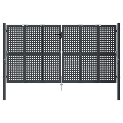 Poort 300X125 Cm Staal Antracietkleurig 300 x 175 cm