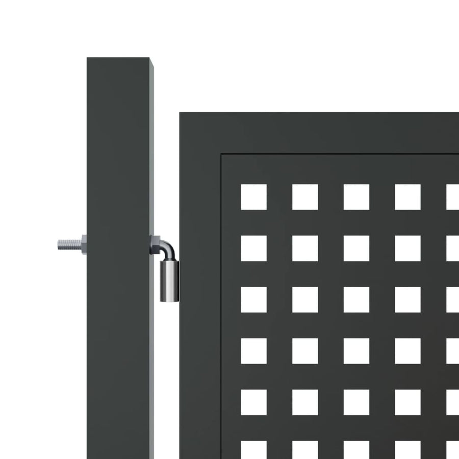 Poort 400X125 Cm Staal Antracietkleurig 400 x 75 cm