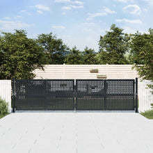 Poort 400X125 Cm Staal Antracietkleurig 400 x 75 cm