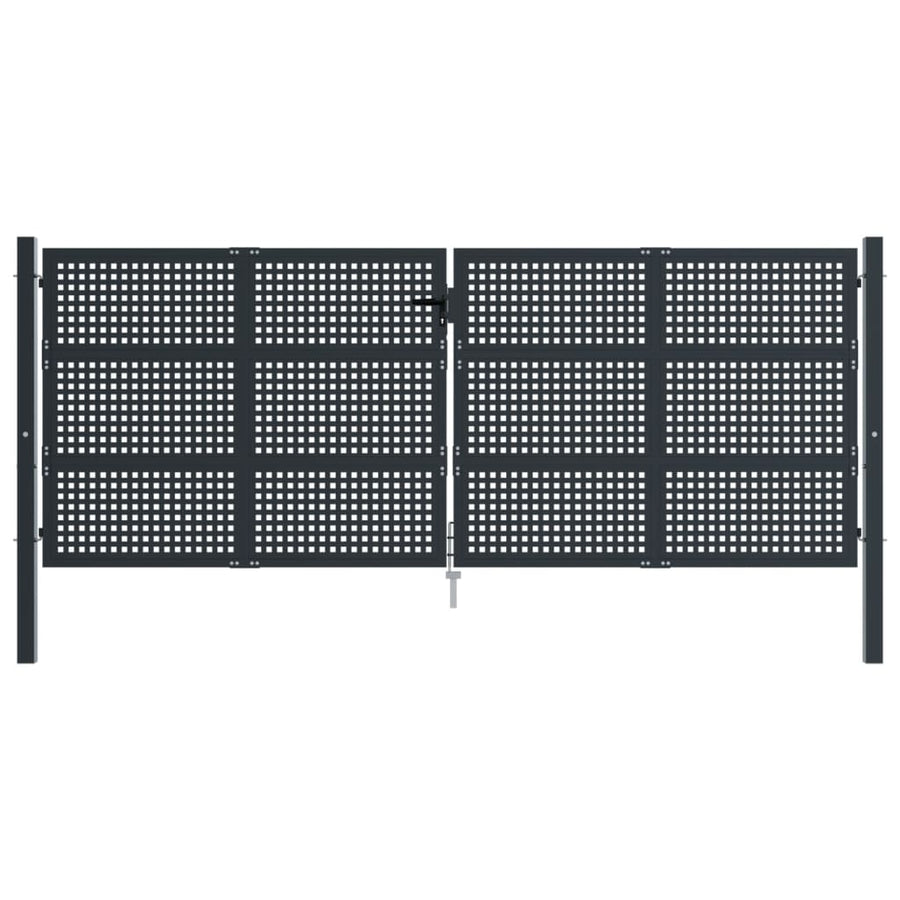 Poort Staal Antracietkleurig 400 x 175 cm