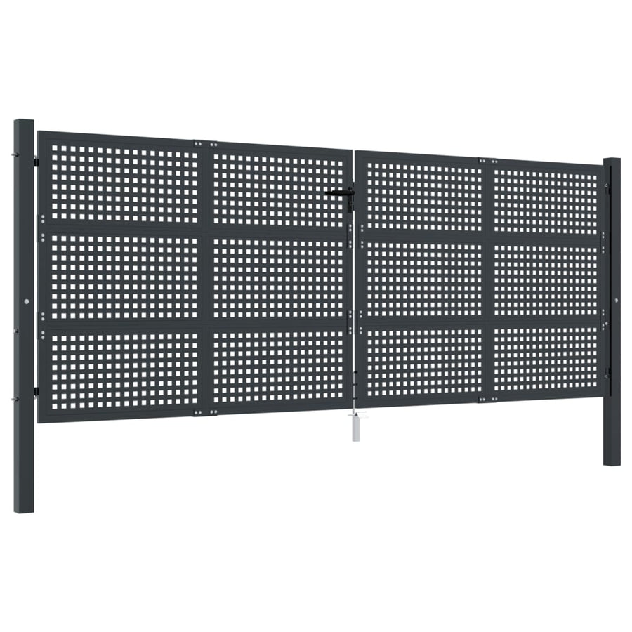 Poort Staal Antracietkleurig 400 x 200 cm