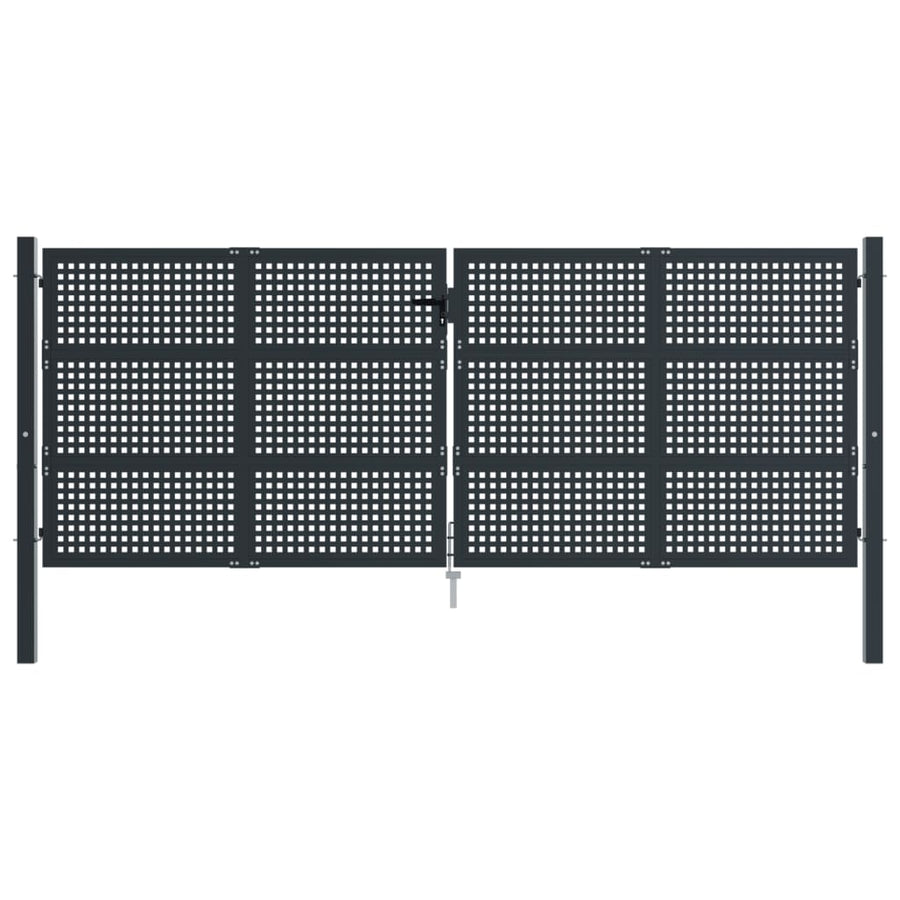 Poort Staal Antracietkleurig 400 x 200 cm
